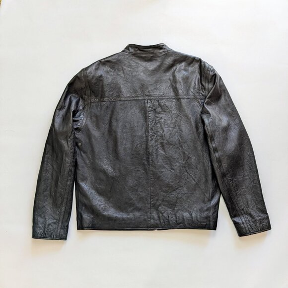 NWT Cole Haan Men's Lambskin Moto Jacket - Picture 2 of 8